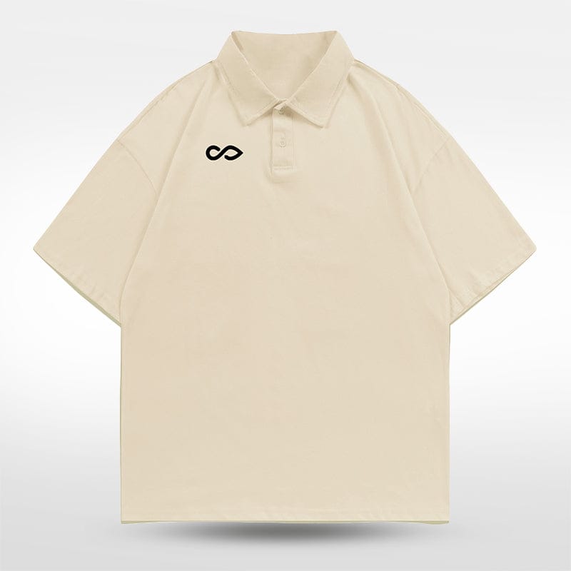 Cikers Sports polo Cream Beige / S Zephyr  100% Cotton POLO Shirt - AL708ZFCM3