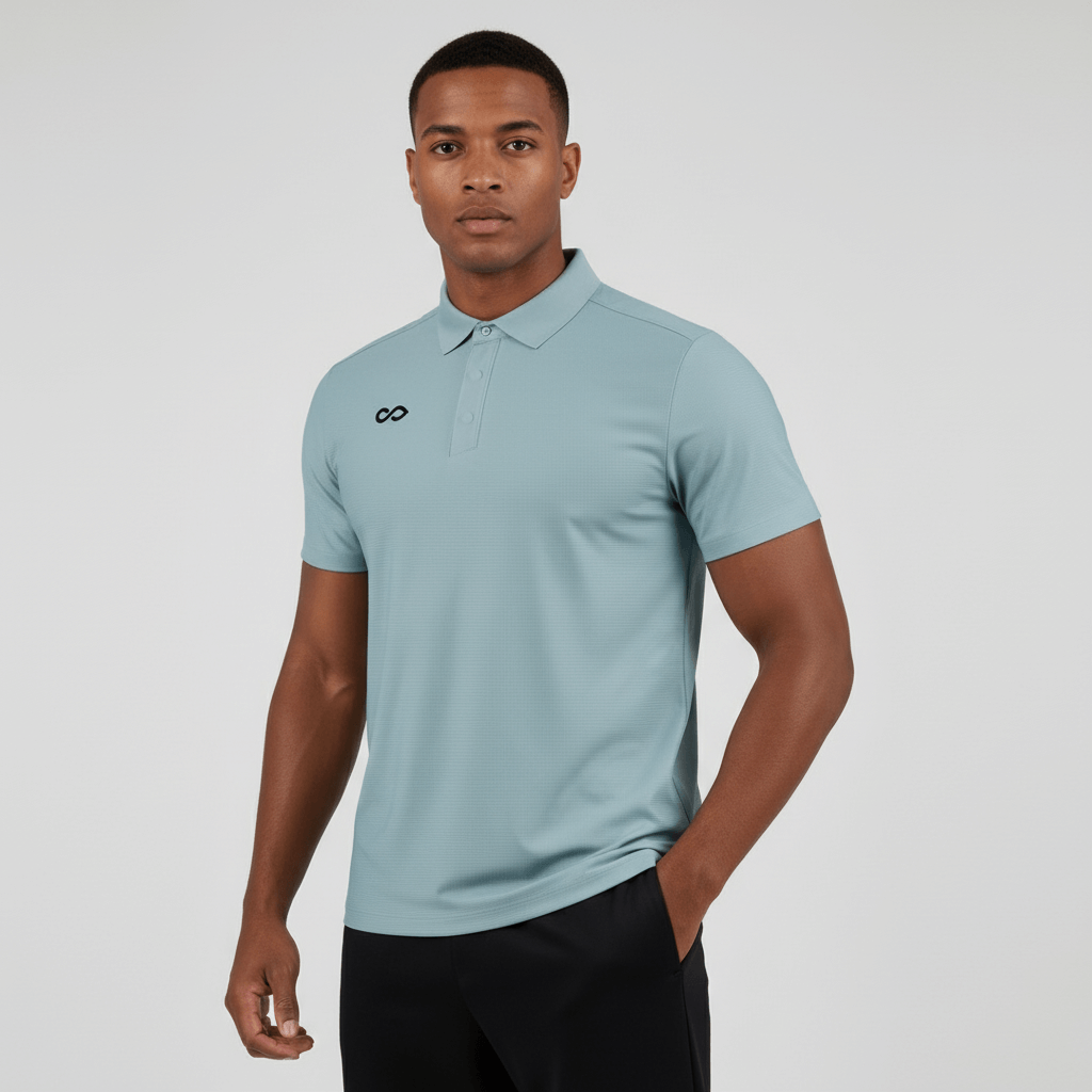 Cikers Sports polo Exquisite plaid polo shirt | Seamless heat bonding