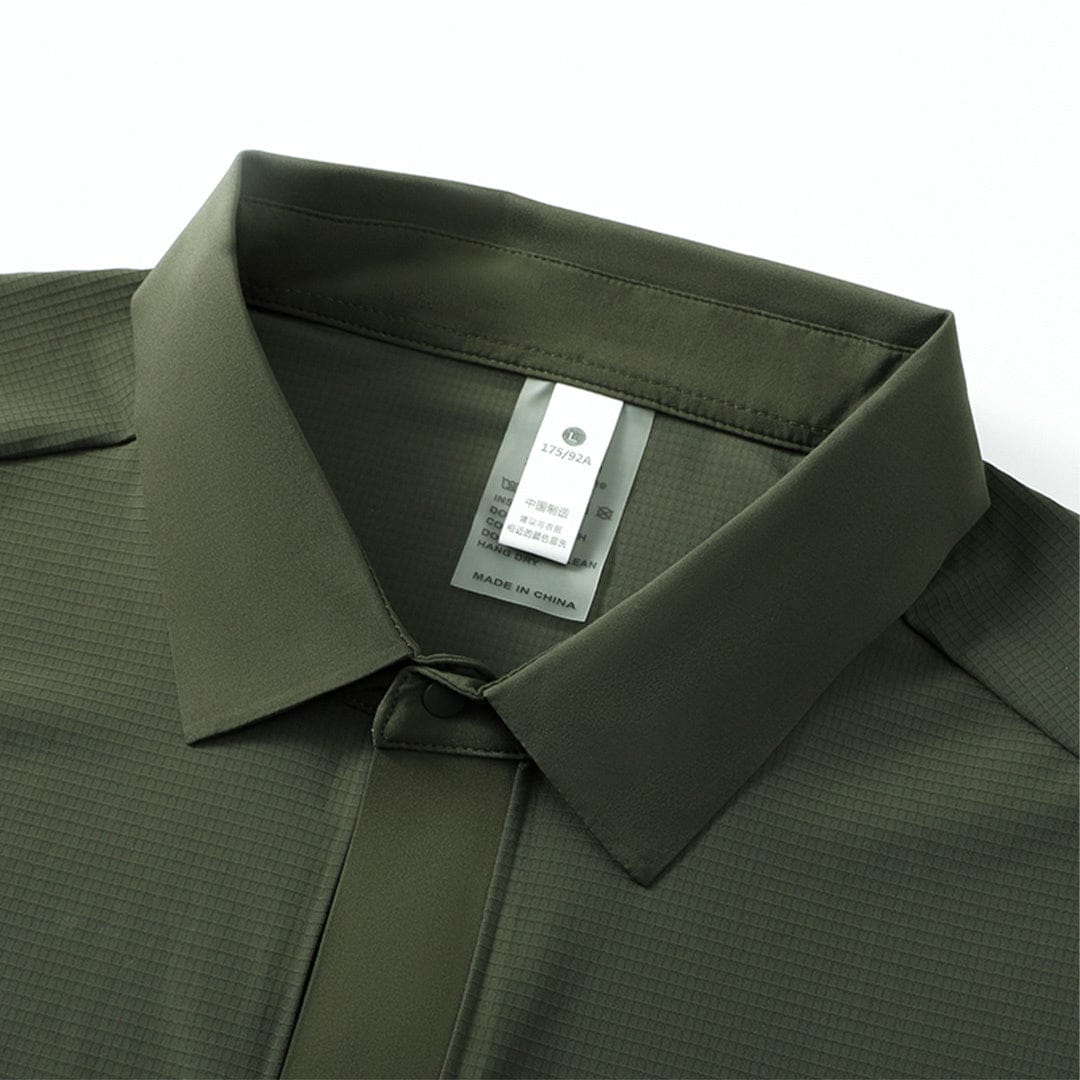 Cikers Sports polo Exquisite plaid polo shirt | Seamless heat bonding