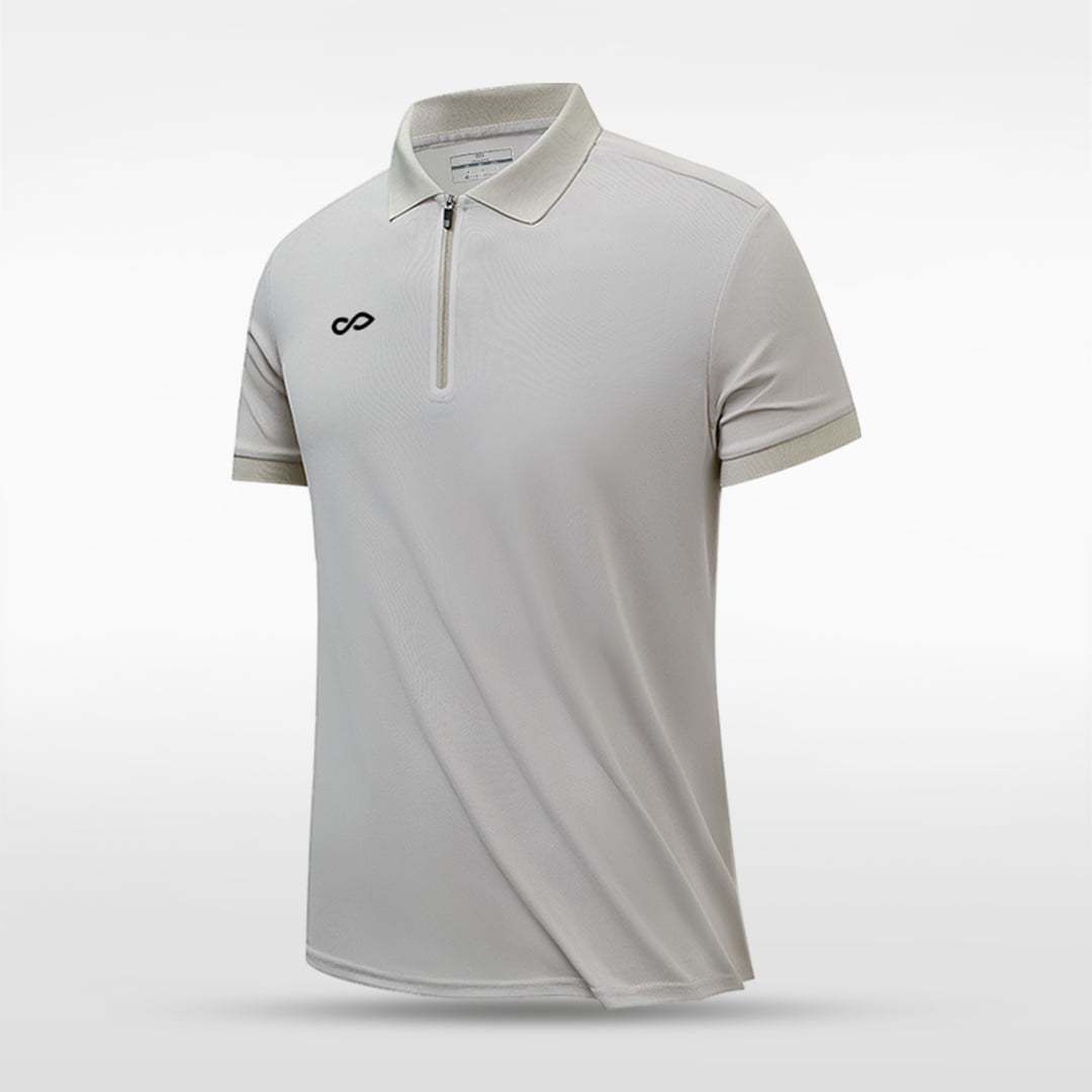 Cikers Sports polo Grey / S Starlink - Adult Zipped Polo Shirt - AL203ZEHH3