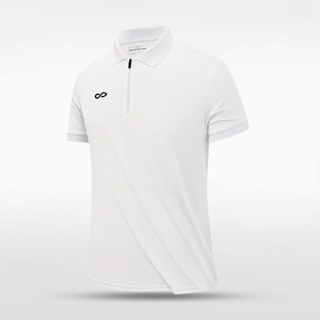 Cikers Sports polo white / S Zipper Polo | Dreamer