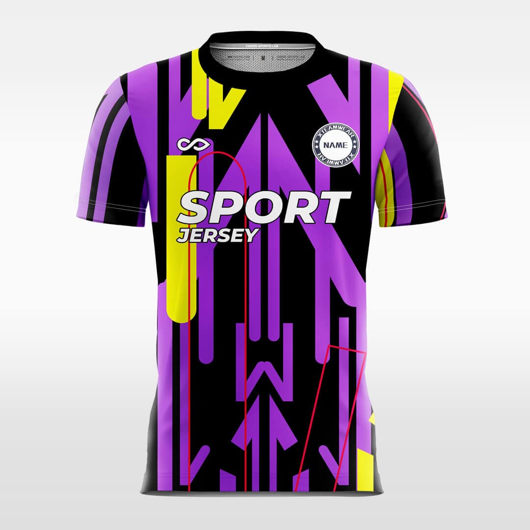 Cikers Sports Purple / S Arrow - Custom Soccer Jersey for Men Sublimation FT060201S