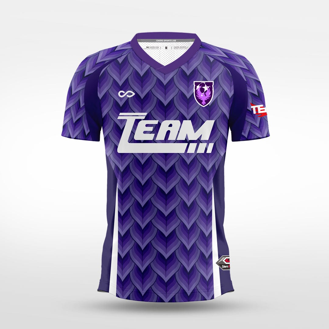 Cikers Sports purple / S Shadow Feather - Custom Soccer Jersey for Men Sublimation -WS201GYVP3