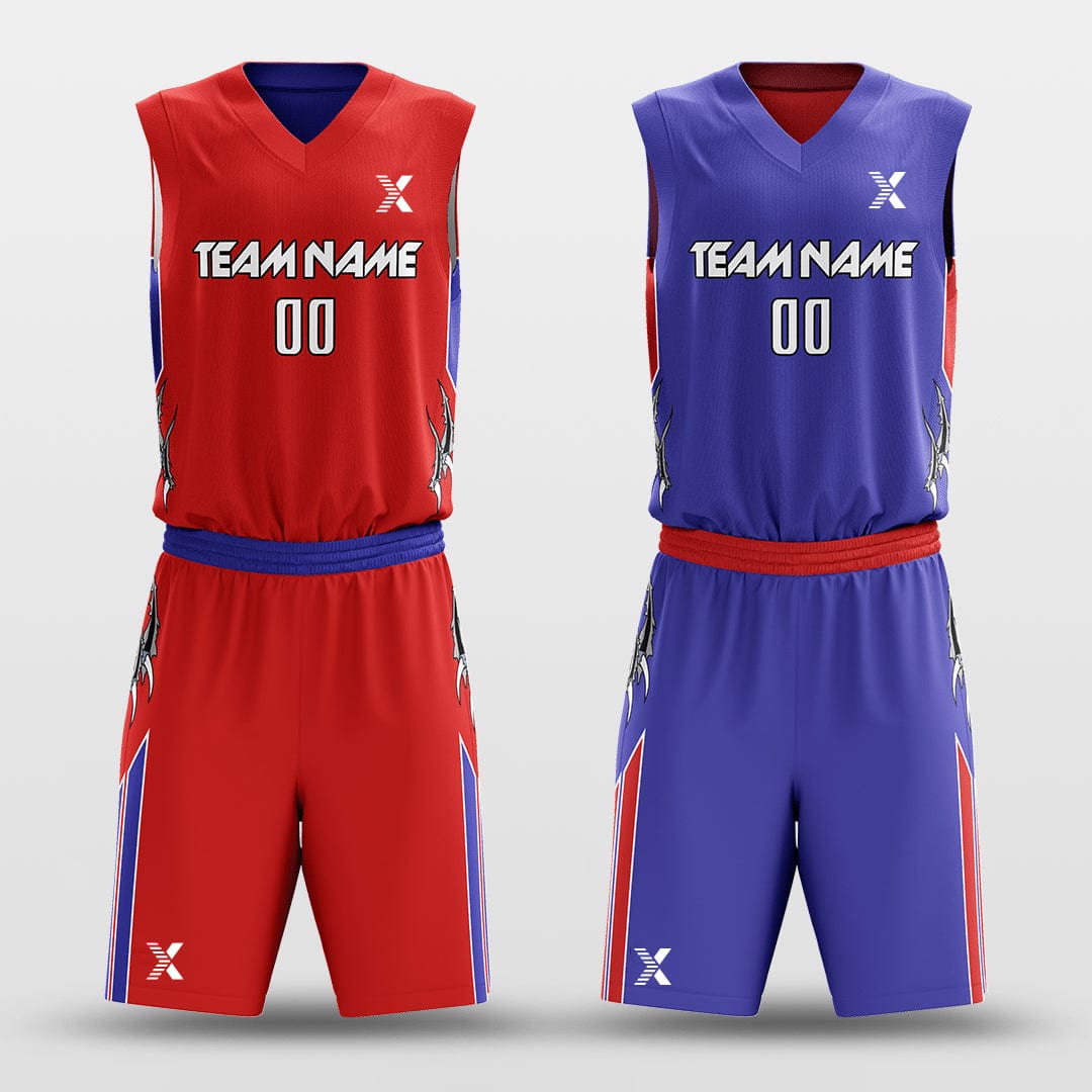 Cikers Sports Raptors - Customized Reversible Sublimated Basketball Set