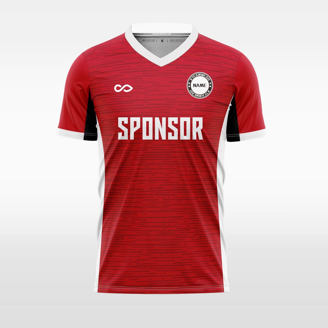 Cikers Sports red / S Dynamic horizontal stripes  - Custom Soccer Jersey for Men Sublimation