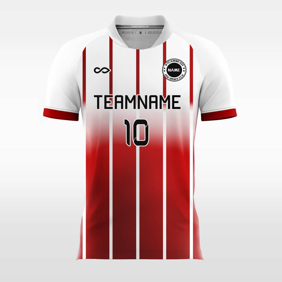 Cikers Sports Red / S Fade Stripe - Custom Soccer Jerseys Sublimated for Men