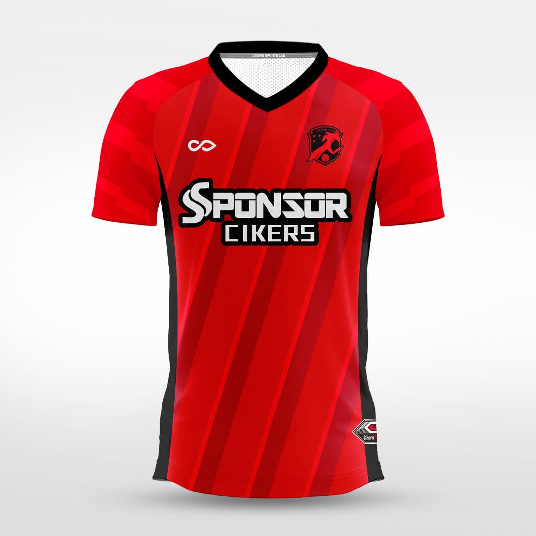 Cikers Sports red / S front boundary - Custom Soccer Jersey for Men Sublimation - WS201GYUU3