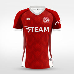 Cikers Sports red / S Layered Peaks - Custom Soccer Jersey for Men Sublimation - WS201GYUQ3