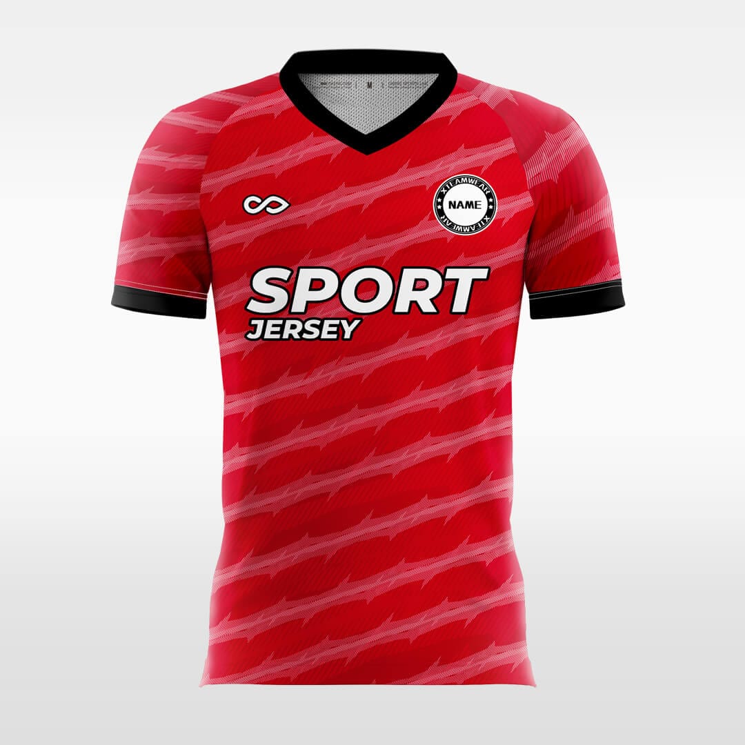 Cikers Sports Red / S Lucky - Custom Soccer Jersey for Men Sublimation FT060104S