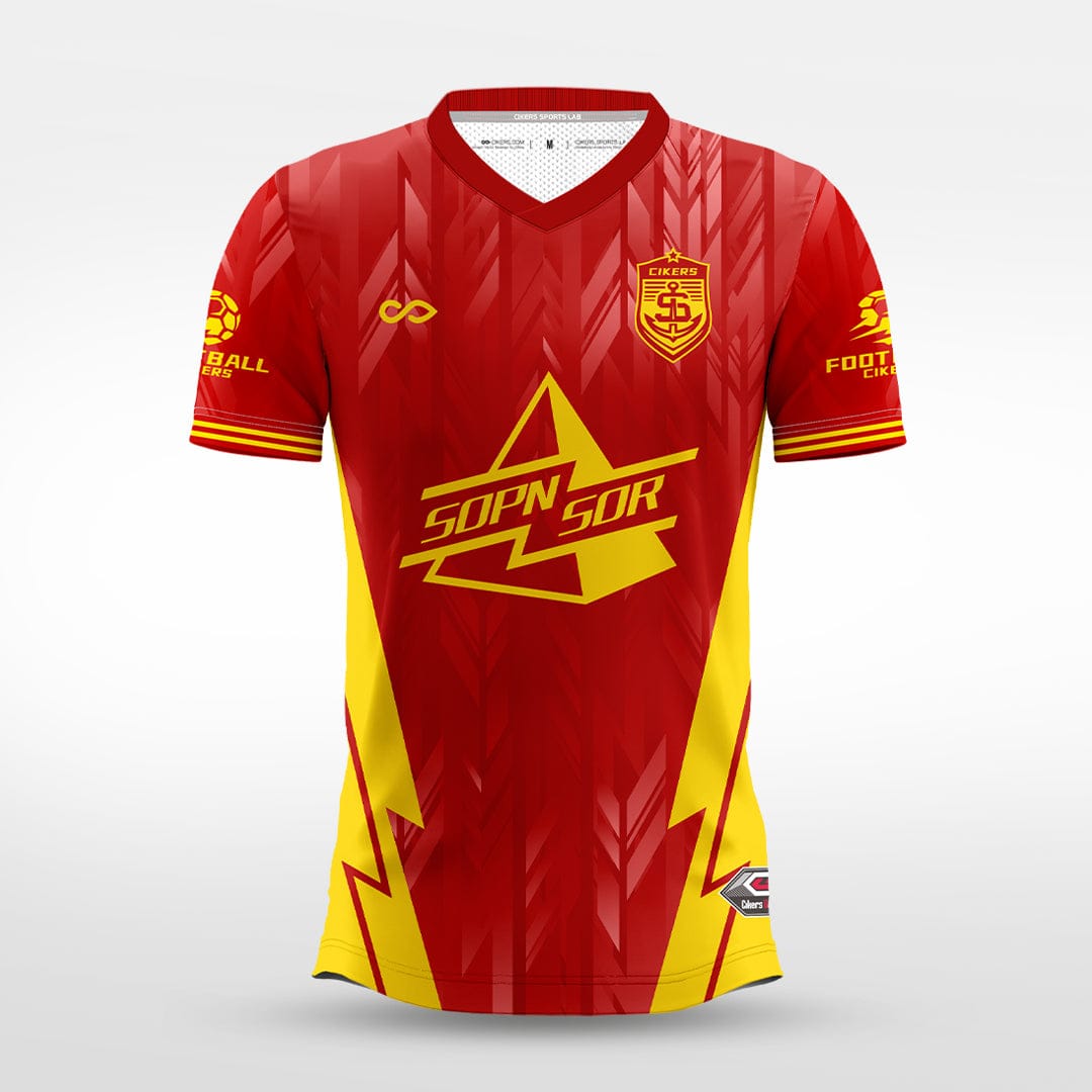 Cikers Sports red / S Wheat Plain- Custom Soccer Jersey for Men Sublimation - WS201GYVC3