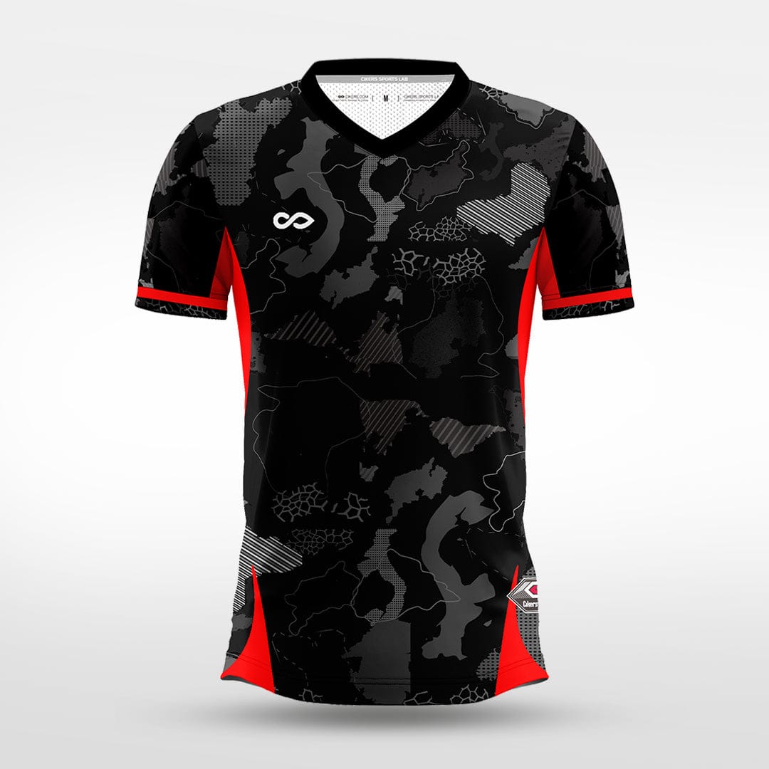 Cikers Sports Red world - Custom Soccer Jersey for Men Sublimation - WS201GYVM3