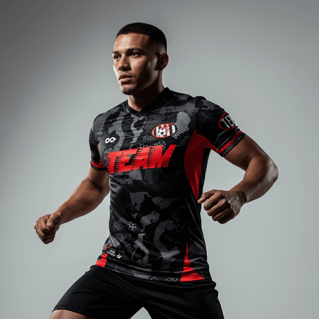 Cikers Sports Red world - Custom Soccer Jersey for Men Sublimation - WS201GYVM3