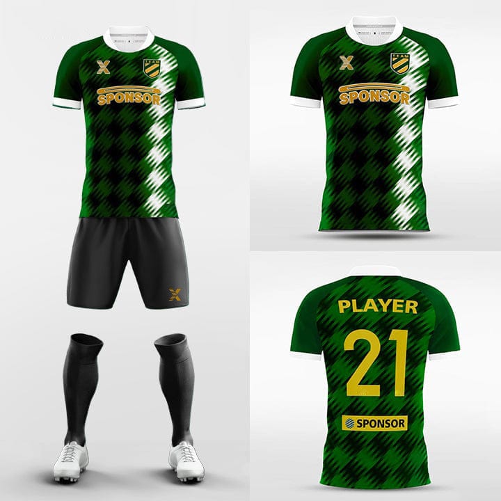 Cikers Sports Retro - Striped Block Custom Soccer Kits Short Sleeve