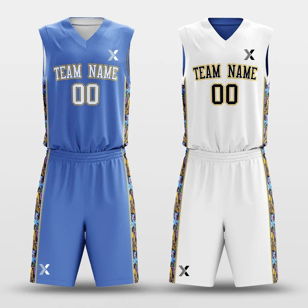Cikers Sports Secret - Customized Reversible Sublimated Basketball Set