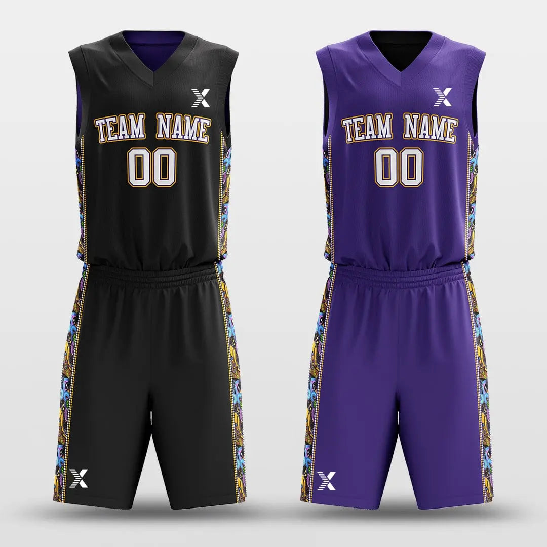 Cikers Sports Secret - Customized Reversible Sublimated Basketball Set