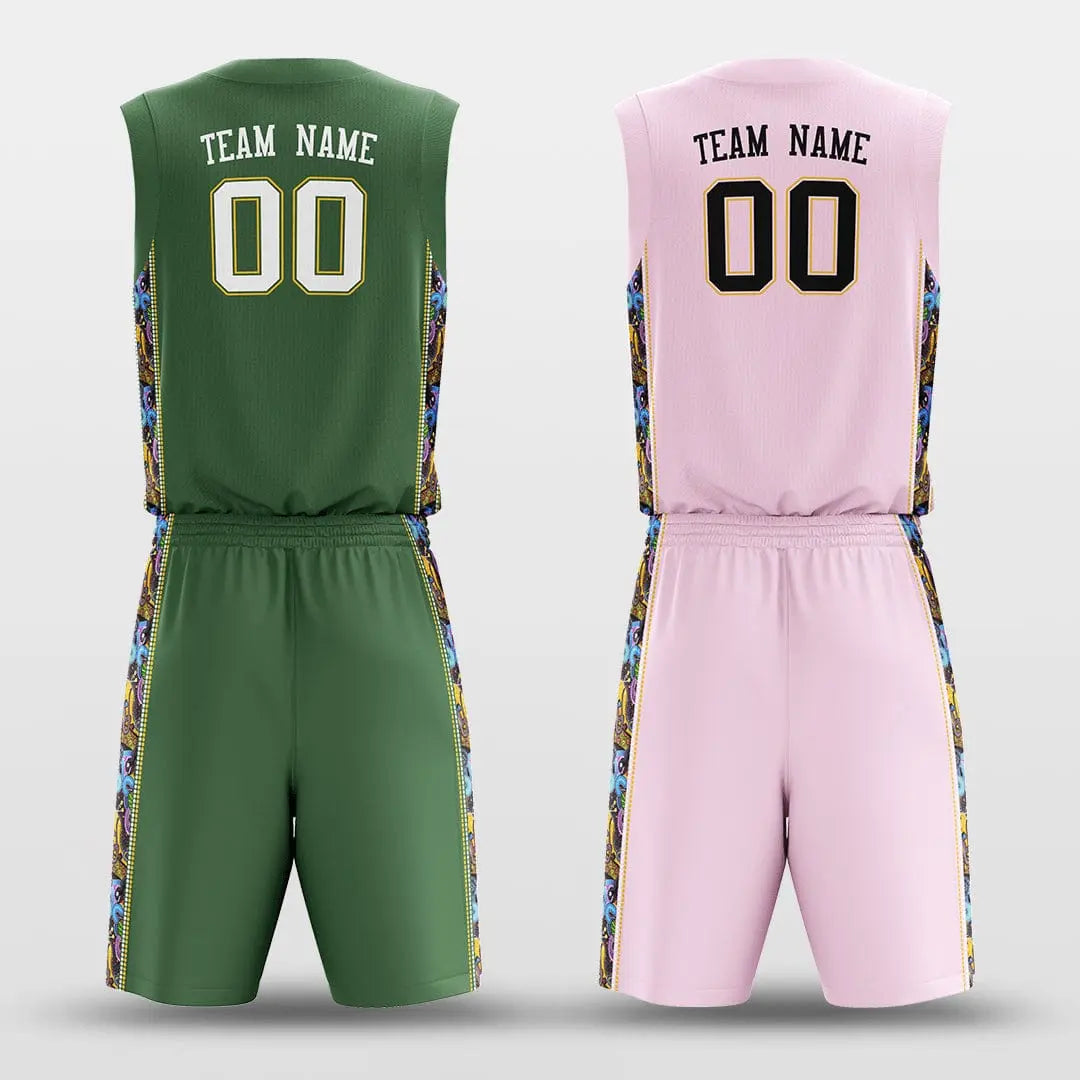 Cikers Sports Secret - Customized Reversible Sublimated Basketball Set