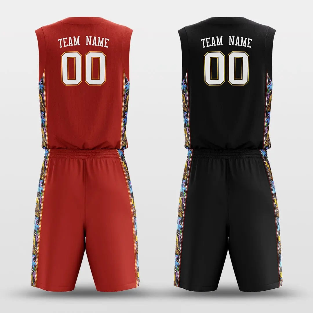 Cikers Sports Secret - Customized Reversible Sublimated Basketball Set