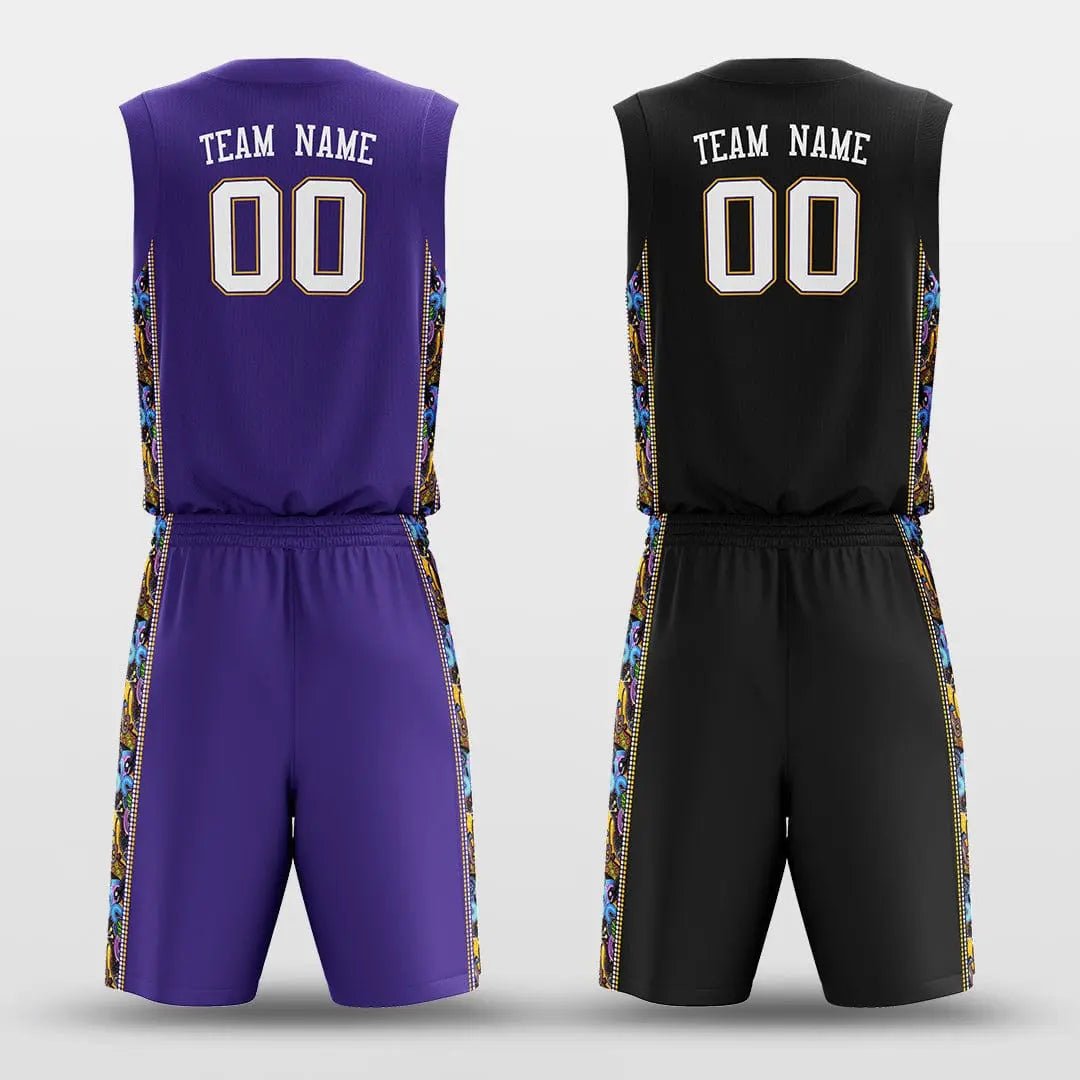 Cikers Sports Secret - Customized Reversible Sublimated Basketball Set