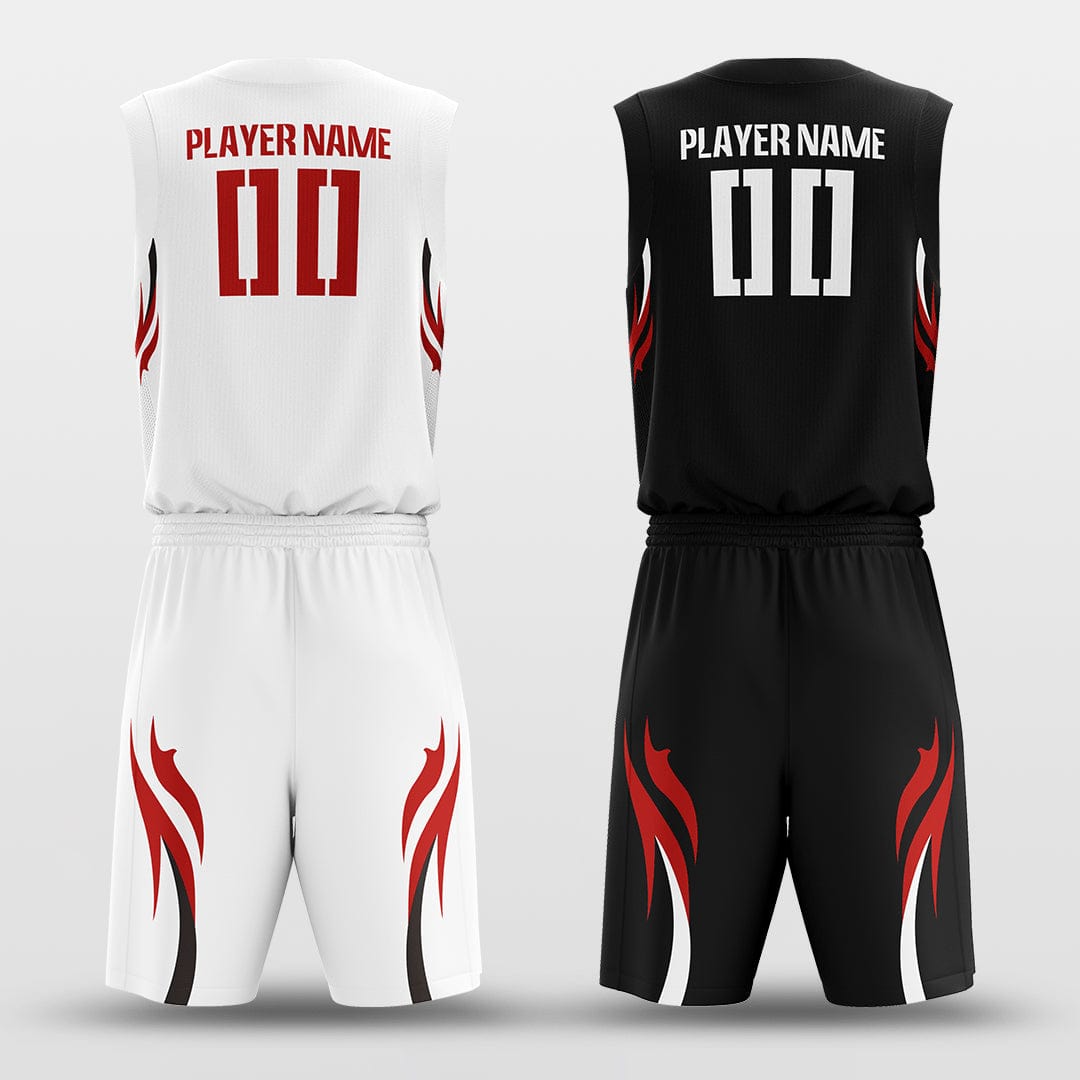 Cikers Sports Shadowflame - Customized Reversible Sublimated Basketball Set