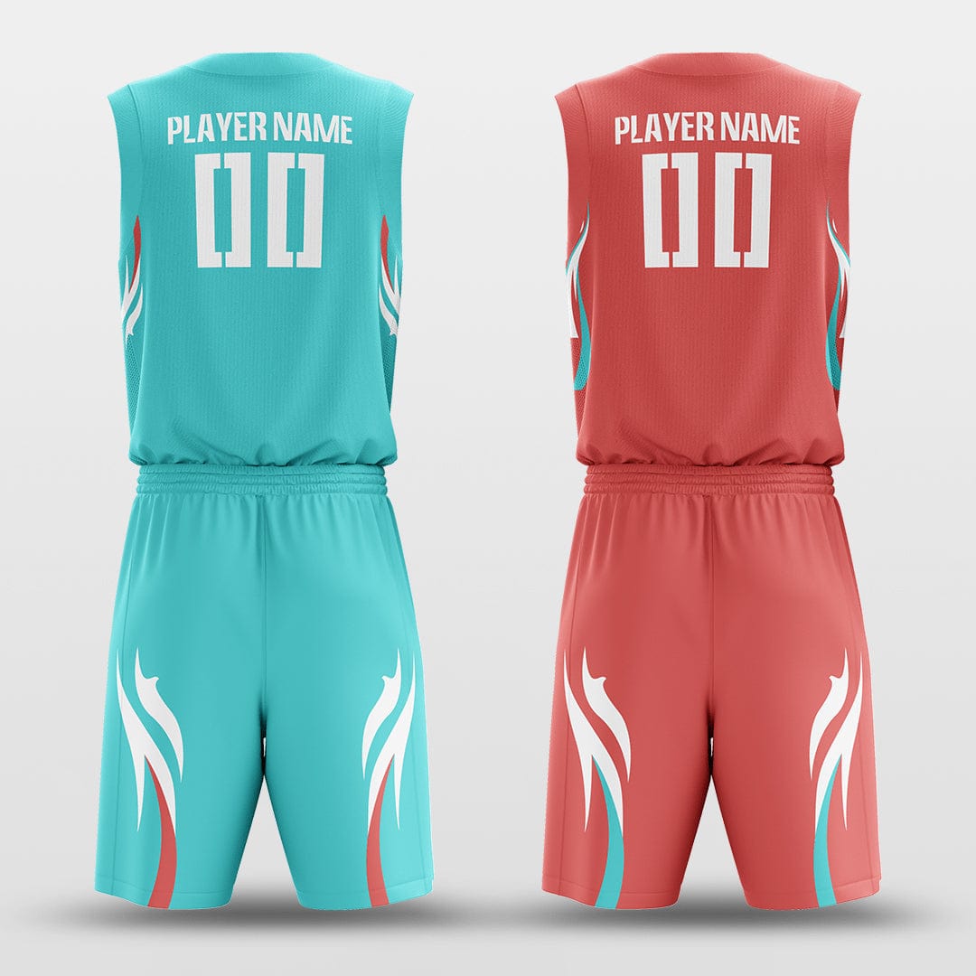 Cikers Sports Shadowflame - Customized Reversible Sublimated Basketball Set