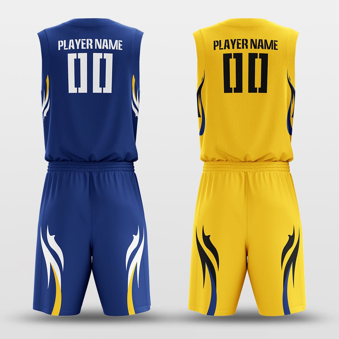 Cikers Sports Shadowflame - Customized Reversible Sublimated Basketball Set