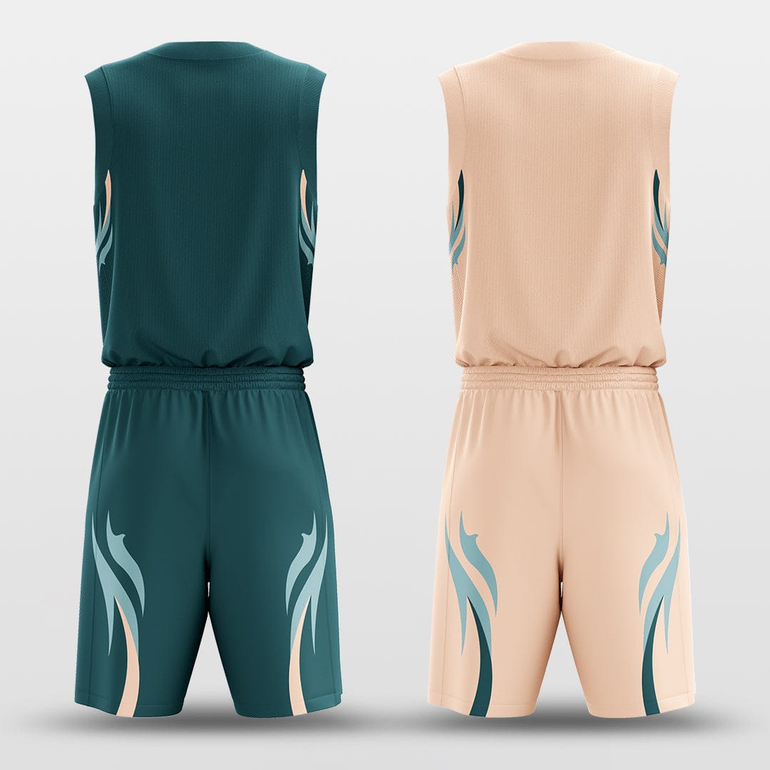 Cikers Sports Shadowflame - Customized Reversible Sublimated Basketball Set