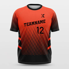 Cikers Sports Shirts Red Lattice- Customized Short Sleeve Jersey Loose Shoulder