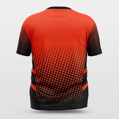 Cikers Sports Shirts Red Lattice- Customized Short Sleeve Jersey Loose Shoulder