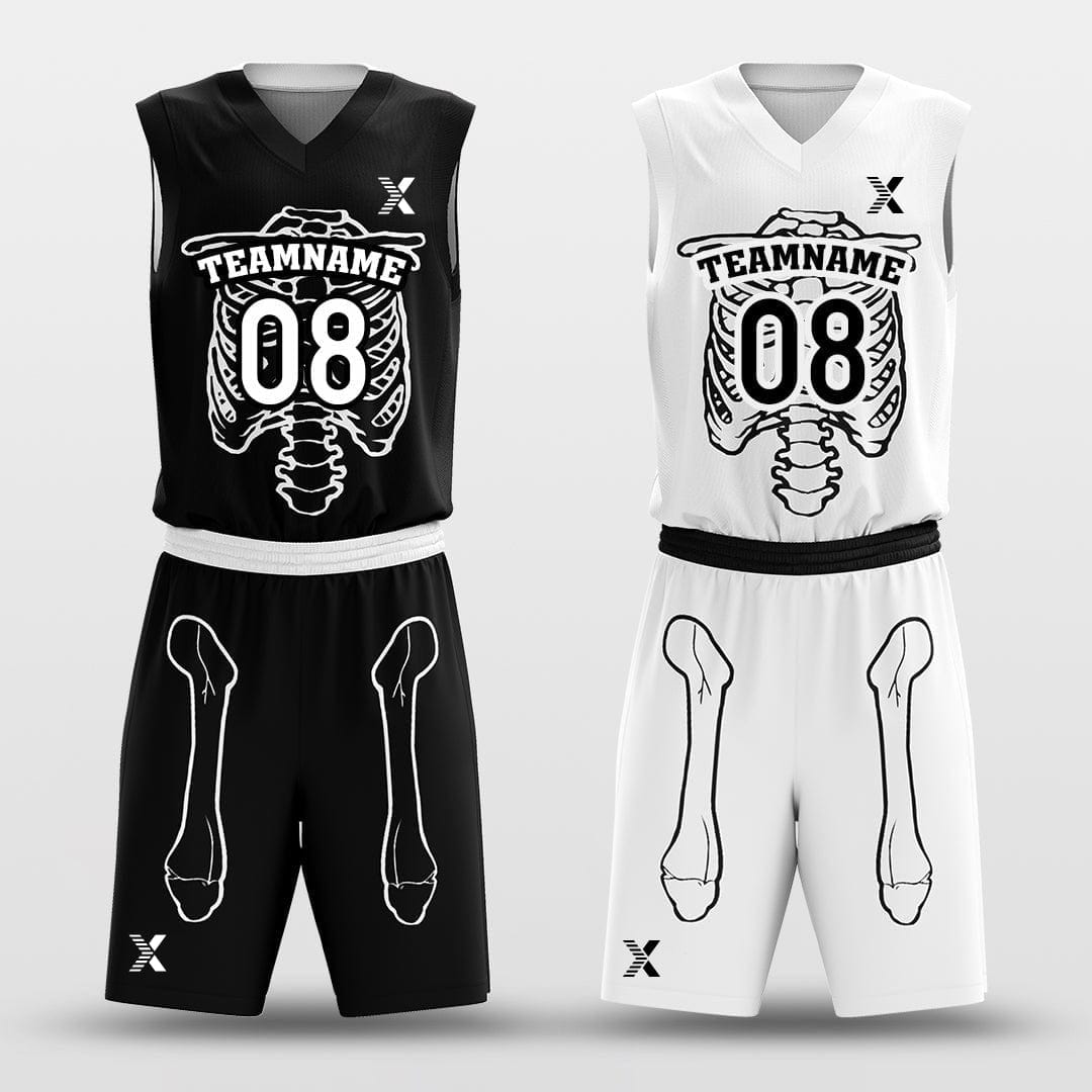 Cikers Sports Skeleton - Customized Reversible Sublimated Basketball Uniforms