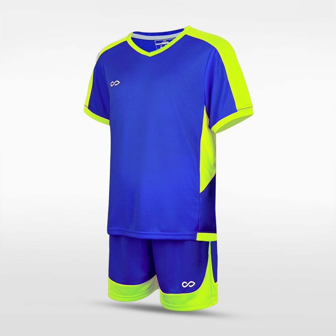 Cikers Sports Soccer Jersey Blue / 120 Pure - Kid's Soccer Kit Style 4