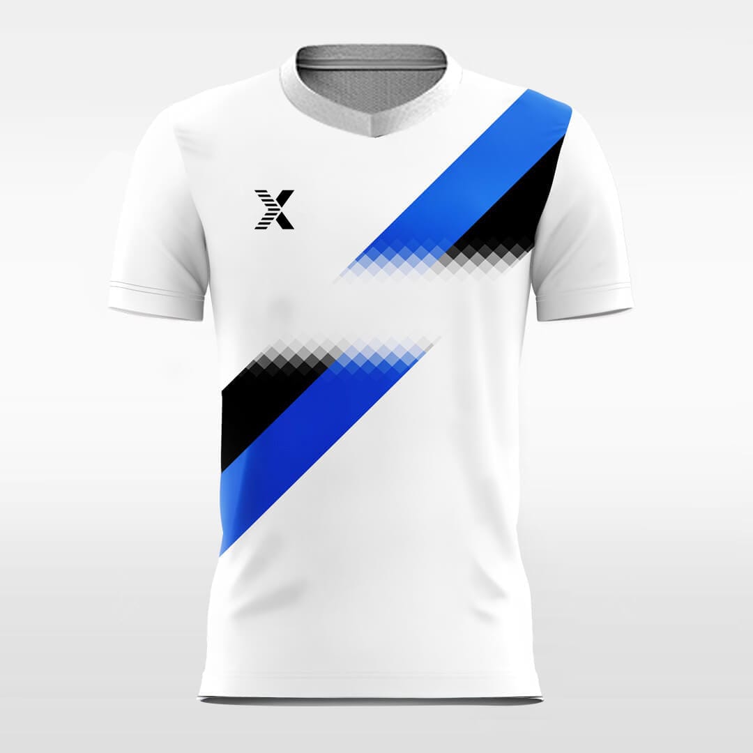 Cikers Sports Soccer Jersey Blue Ribbon - Custom Soccer Jersey for Men Sublimation