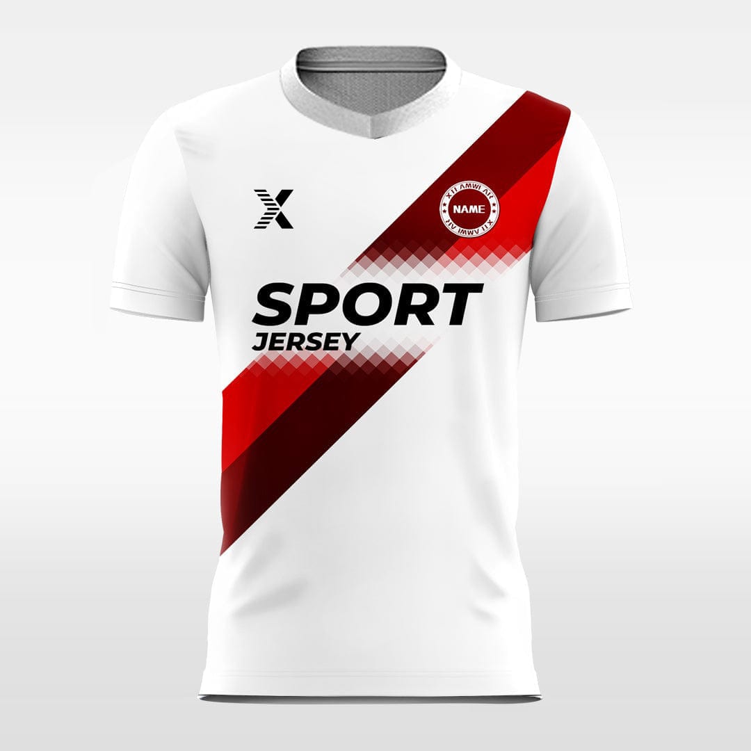 Cikers Sports Soccer Jersey Blue Ribbon - Custom Soccer Jersey for Men Sublimation