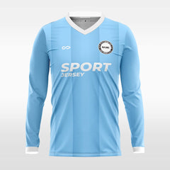 Cikers Sports Soccer Jersey Blue / S Ambition- Customized Men's Sublimated Long Sleeve Soccer Jersey