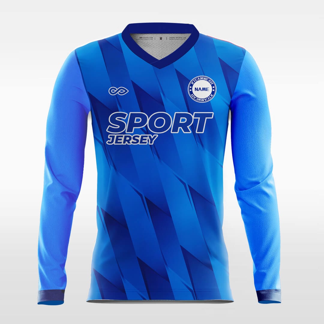 Cikers Sports Soccer Jersey Blue / S Connection - Customized Men's Sublimated Long Sleeve Soccer Jersey