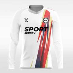 Cikers Sports Soccer Jersey Flag - Customized Men's Sublimated Long Sleeve Soccer Jersey
