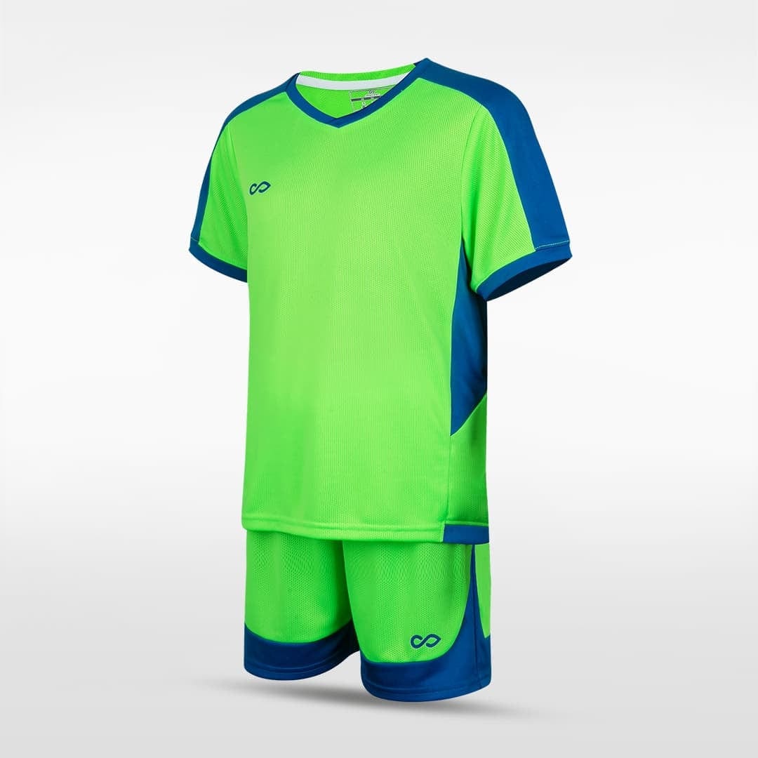 Cikers Sports Soccer Jersey Grass Green / 120 Pure - Kid's Soccer Kit Style 4