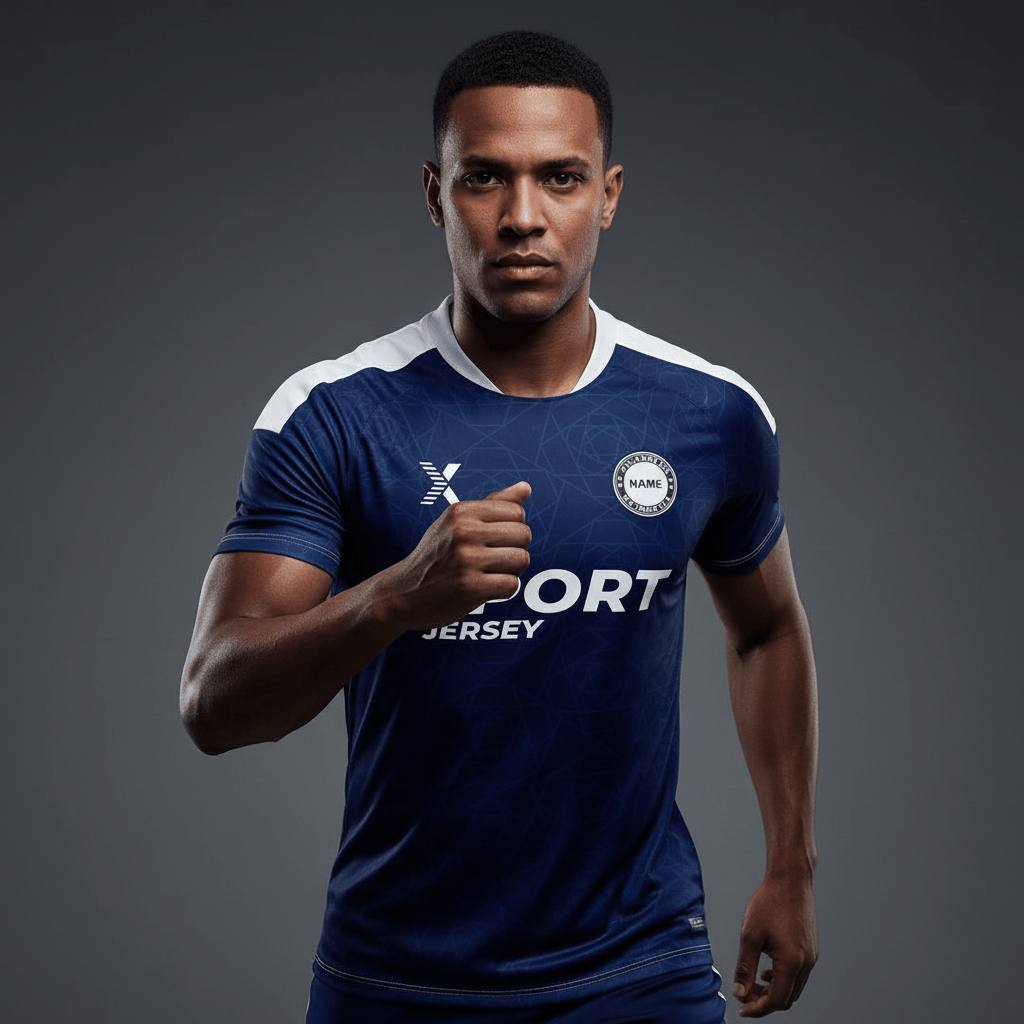 Cikers Sports Soccer Jersey Navy / S Almond - Custom Soccer Jersey for Men Sublimation