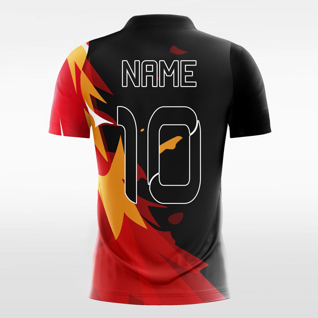 Cikers Sports Soccer Jersey Night Fire - Custom Womens Soccer Jerseys Design Black