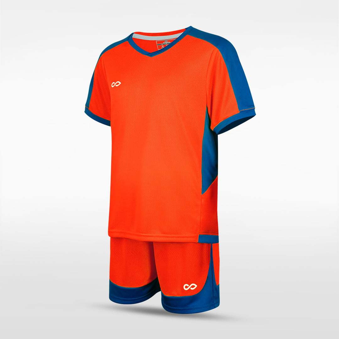 Cikers Sports Soccer Jersey Orange / 120 Pure - Kid's Soccer Kit Style 4