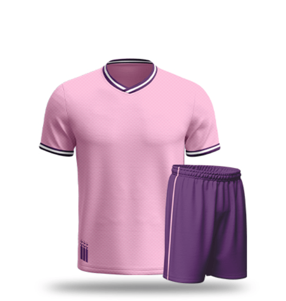 Cikers Sports Soccer Jersey pink / 120 Geometric Pattern - Pro Soccer Jersey Kit DF1037