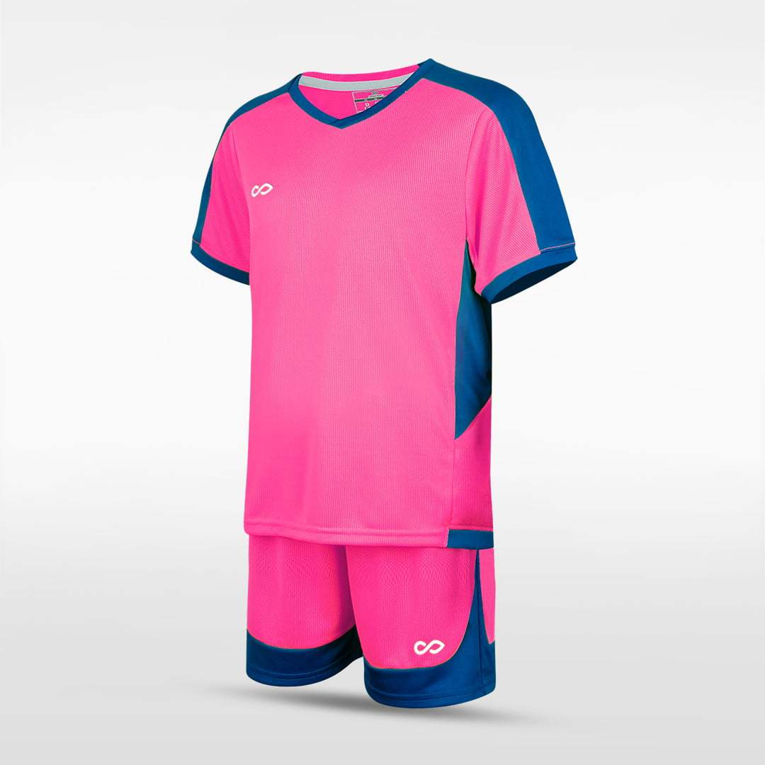 Cikers Sports Soccer Jersey Pink / 120 Pure - Kid's Soccer Kit Style 4