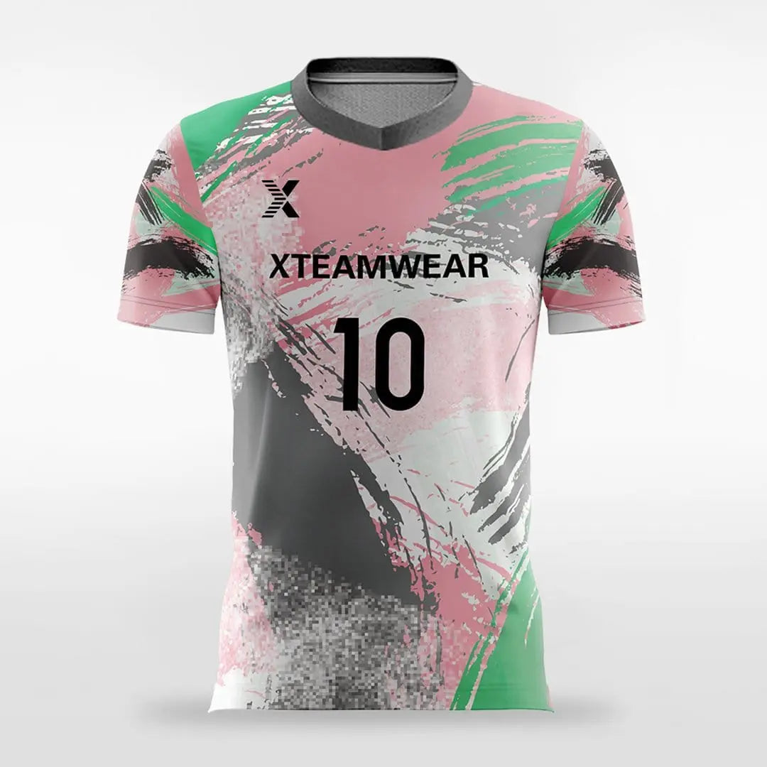 Cikers Sports Soccer Jersey Pink / S Pop Camouflage V - Customized Men's Sublimated Soccer Jersey