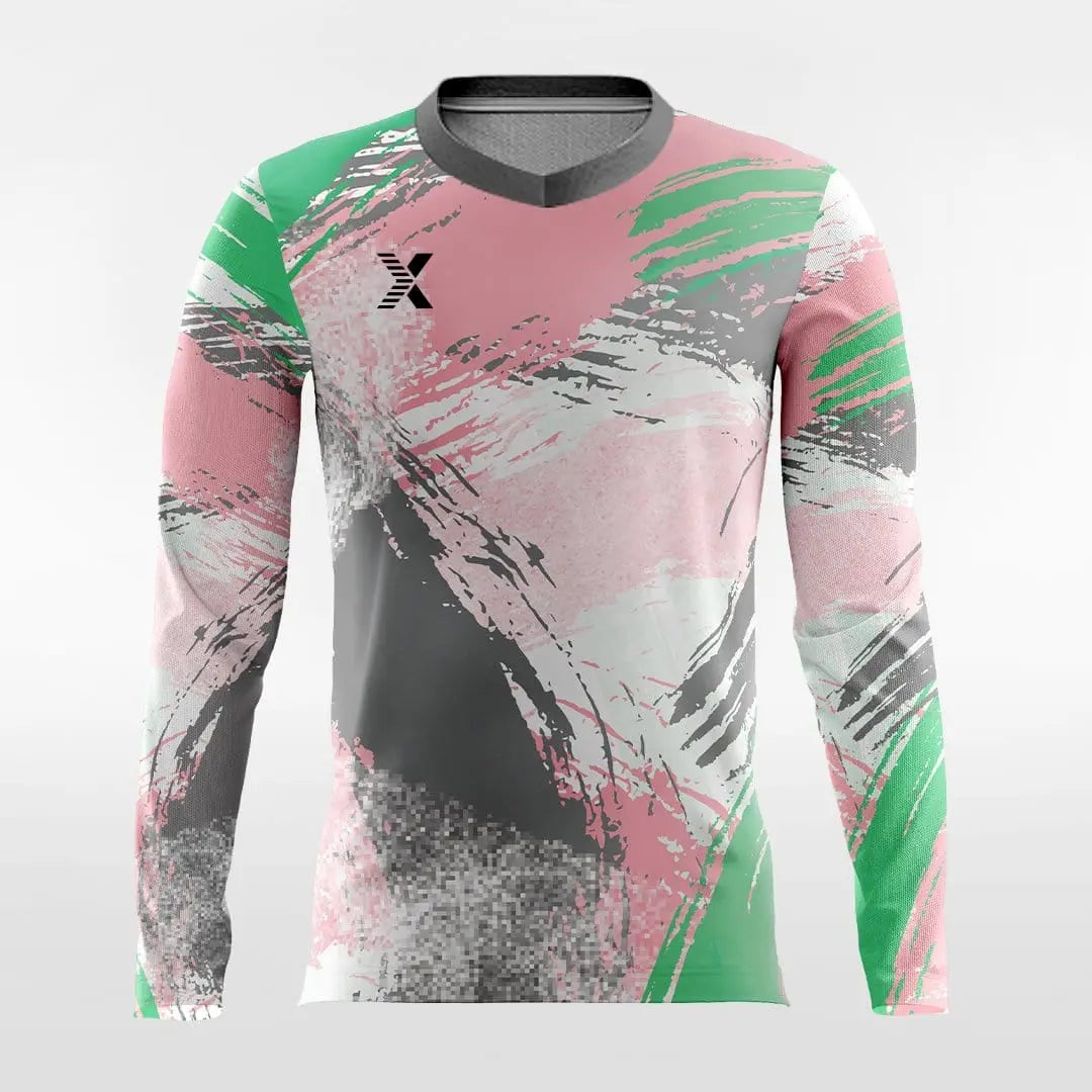 Cikers Sports Soccer Jersey Pop Camouflage V - Customized Men's Sublimated Long Sleeve Soccer Jersey