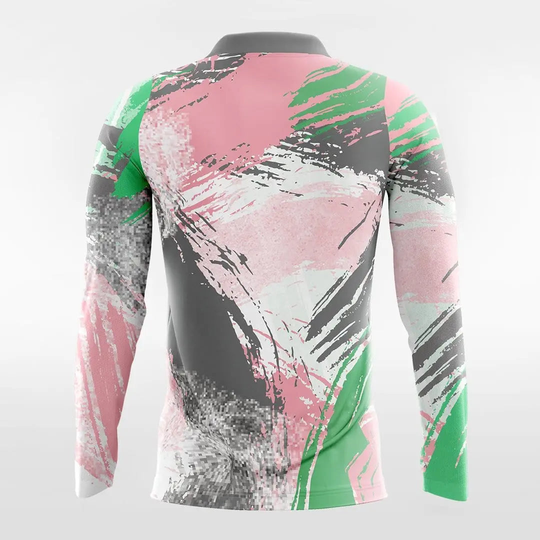 Cikers Sports Soccer Jersey Pop Camouflage V - Customized Men's Sublimated Long Sleeve Soccer Jersey