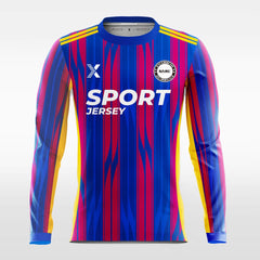 Cikers Sports Soccer Jersey Stripe - Customized Men's Sublimated Long Sleeve Soccer Jersey