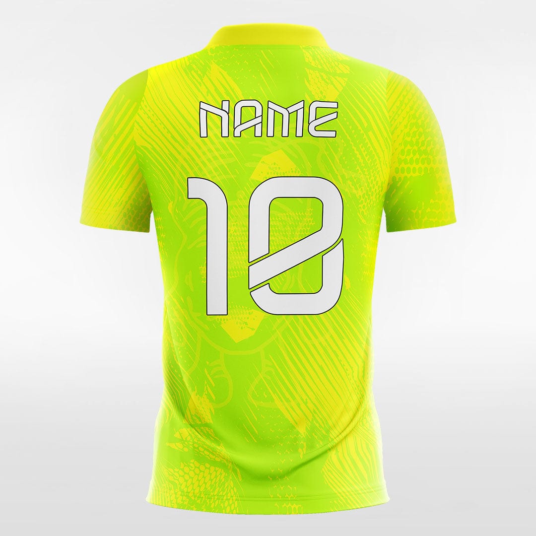 Cikers Sports Soccer Jersey Tiger - Customized Men's Fluorescent Sublimated Soccer Jersey
