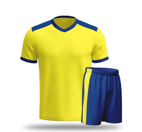 Cikers Sports Soccer Jersey yellow / 120 Geometric Pattern - Pro kid Soccer Jersey Kit DF1001