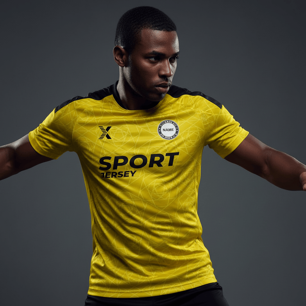 Cikers Sports Soccer Jersey Yellow / S Almond - Custom Soccer Jersey for Men Sublimation