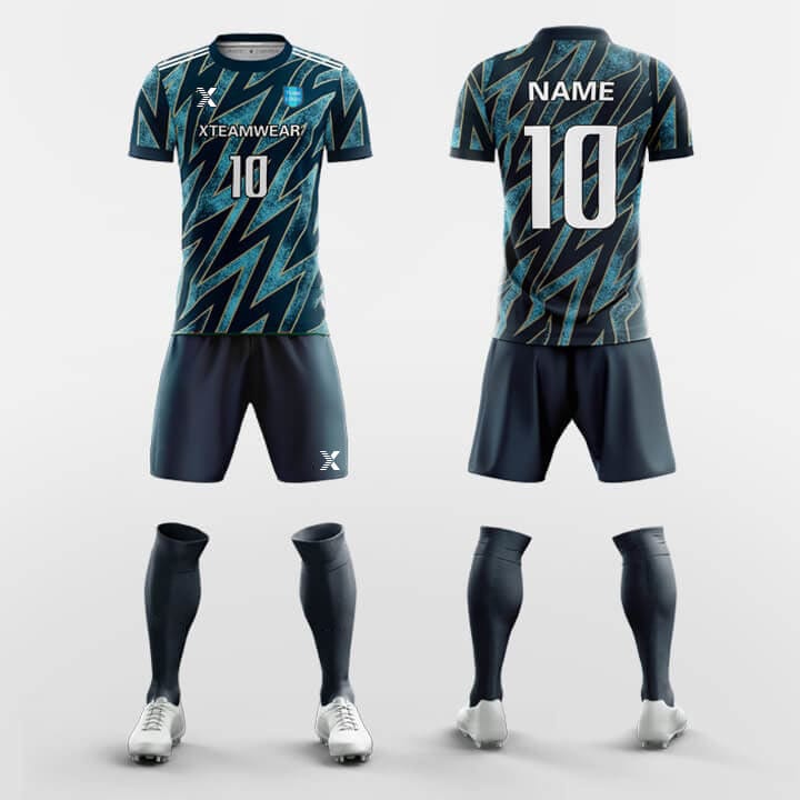 Cikers Sports Soccer Uniforms Cyan / S Pop Camouflage - All Over Sublimation Print Soccer Kits Short Sleeve