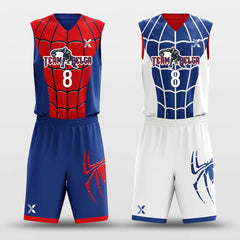 Cikers Sports Spiderman - Customized Reversible Sublimated Basketball Set